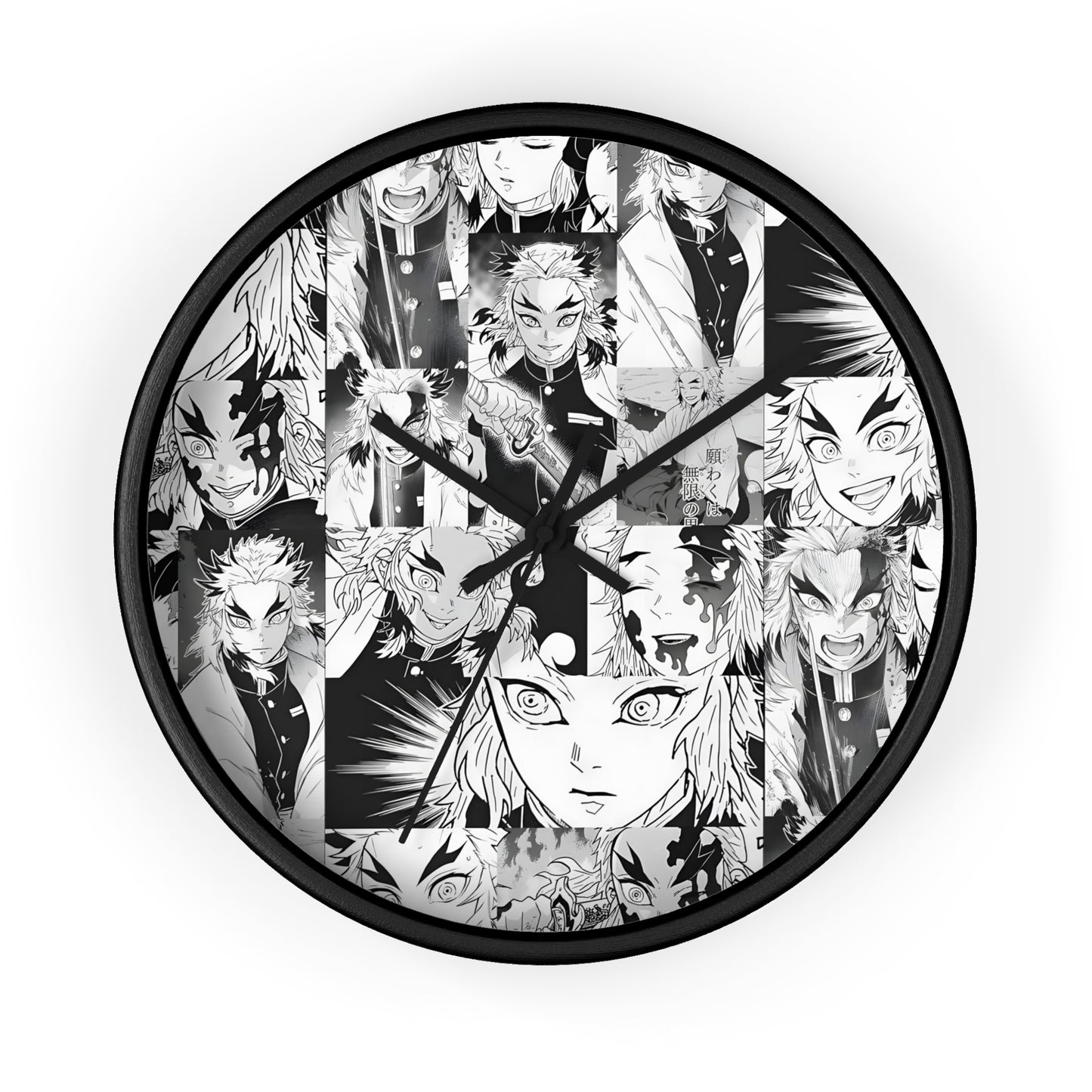 Demon Slayer Kyojuro Rengoku Collage Wall Clock