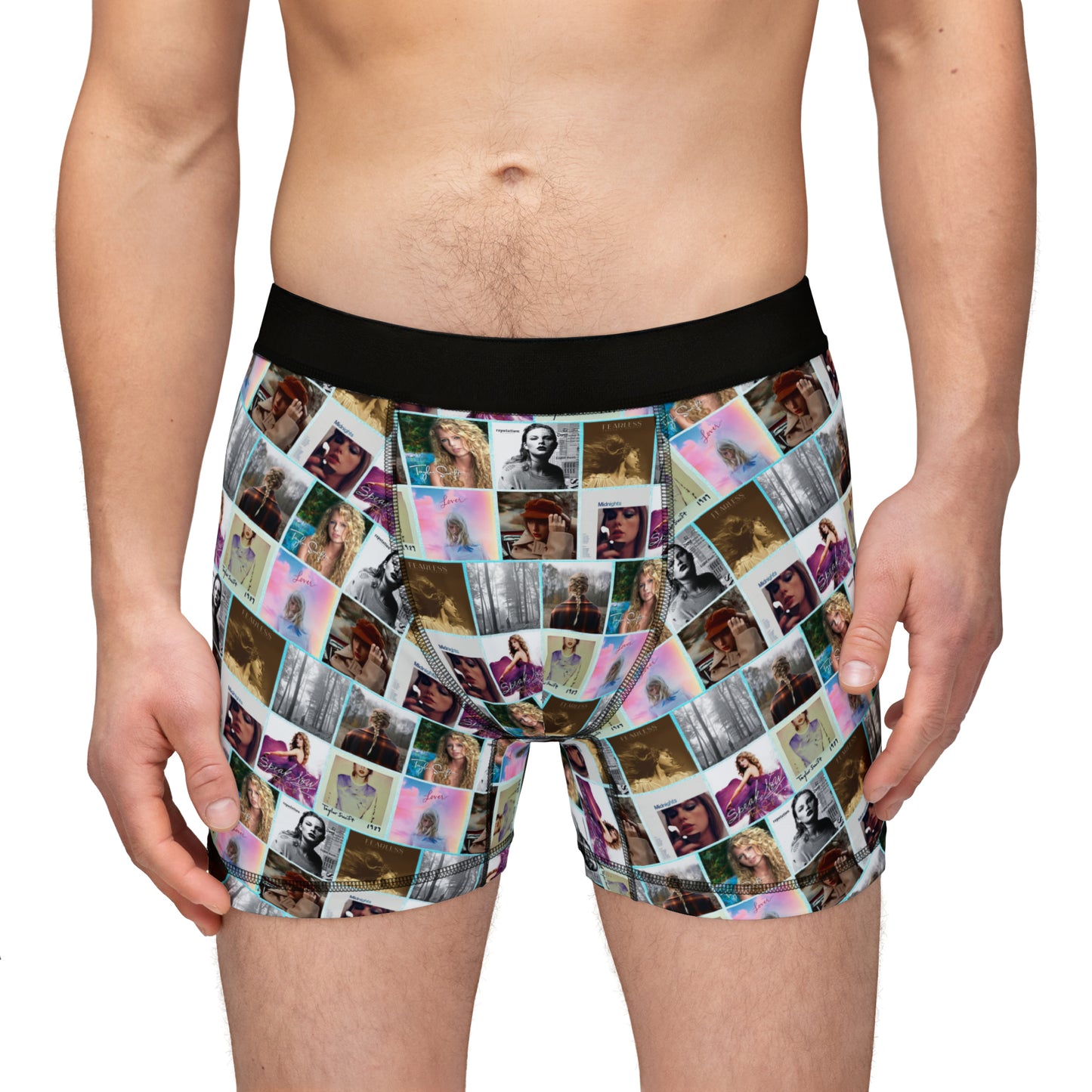 Taylor Swift Album Art Collage Men's Boxers