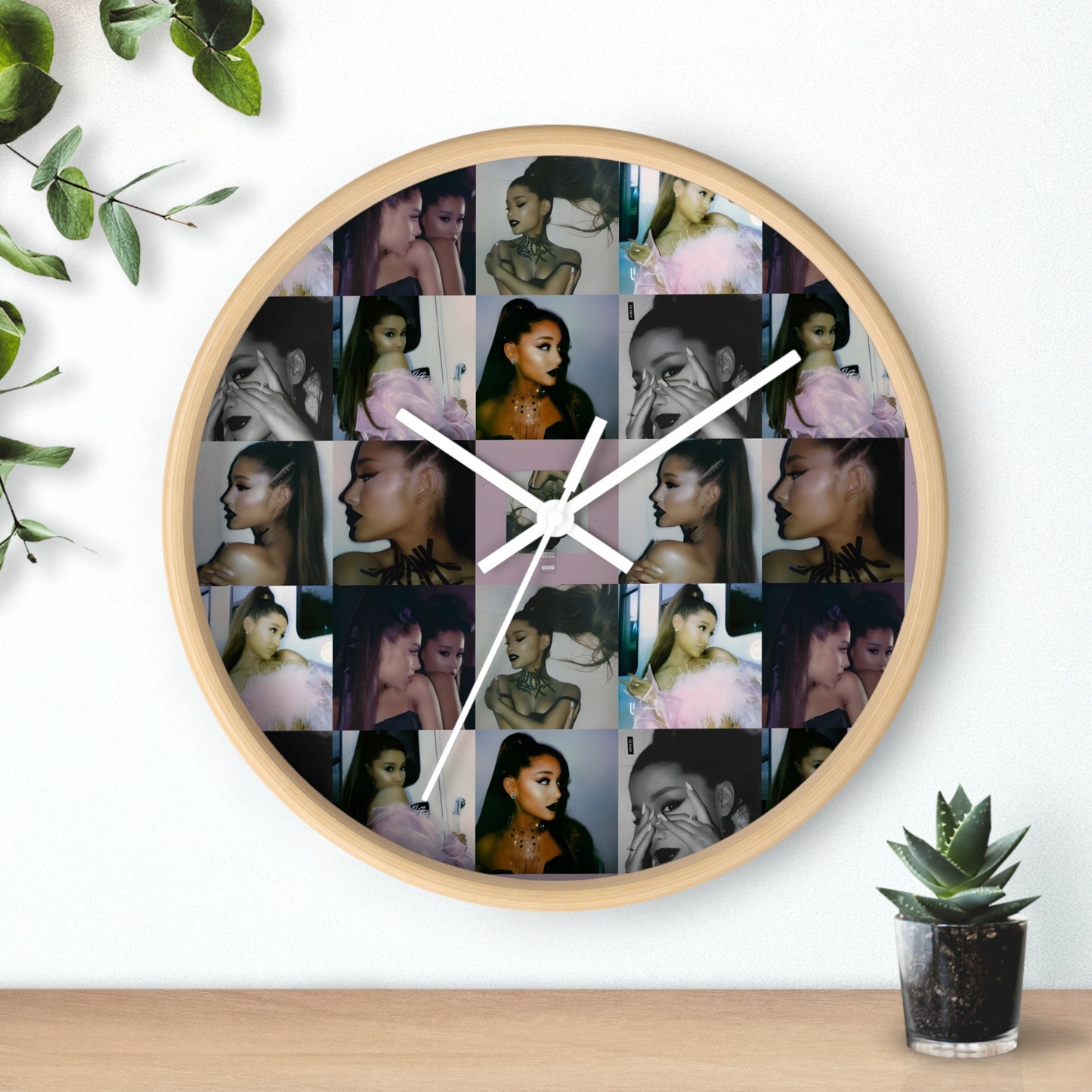 Ariana Grande Thank U Next Mosaic Wall Clock