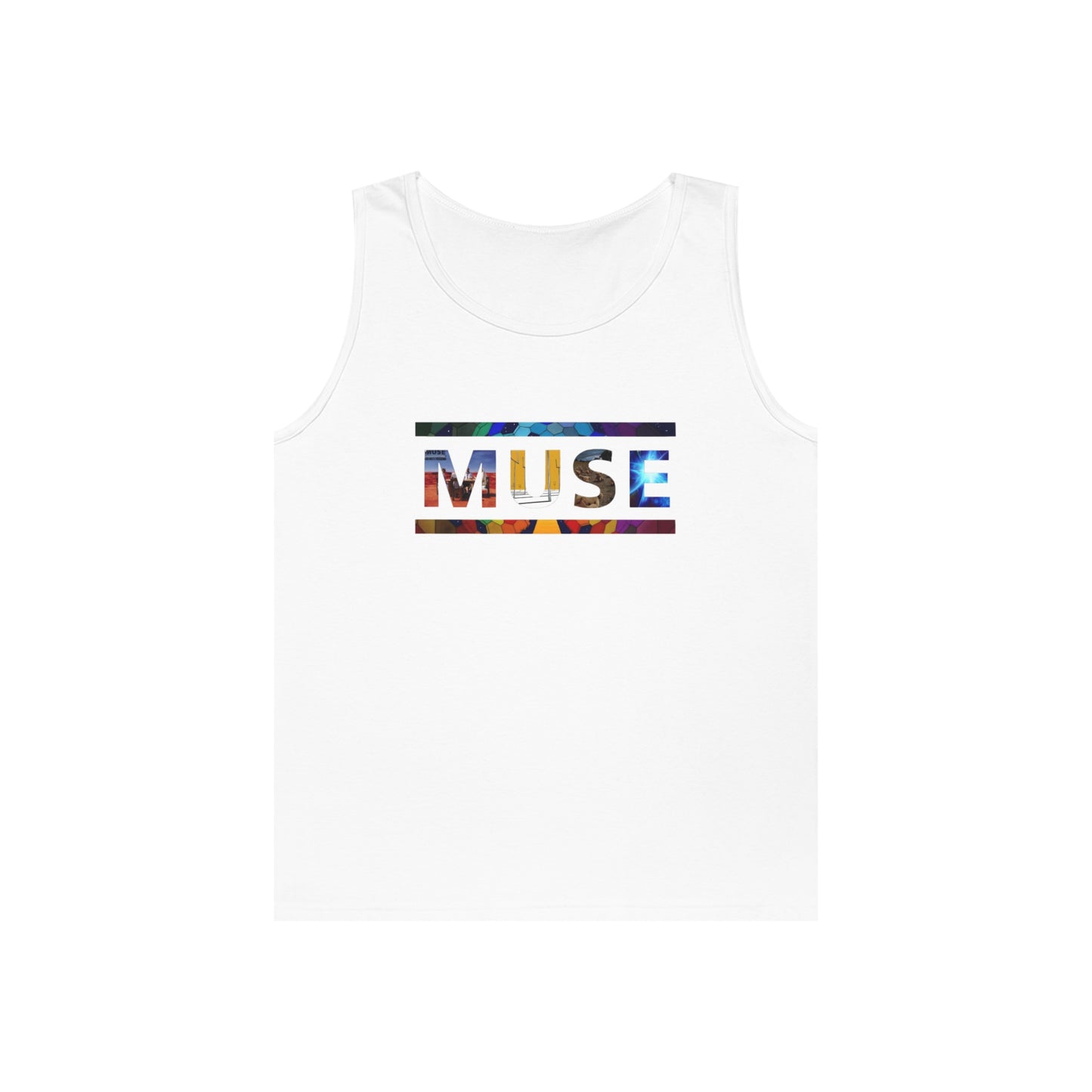 Muse Album Art Letters Unisex Heavy Cotton Tank Top