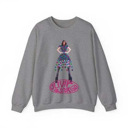 Olivia Rodrigo Hits Magazine Cover Unisex Heavy Blend Crewneck Sweatshirt