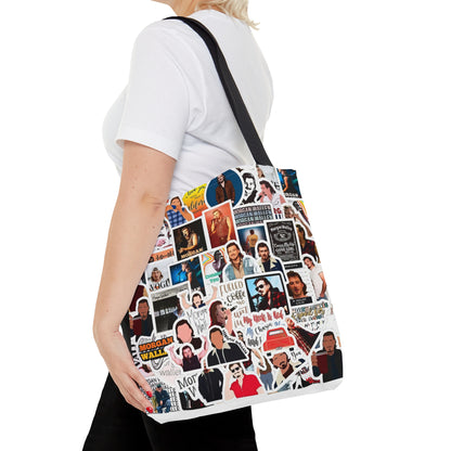 Morgan Wallen Sticker Collage Tote Bag