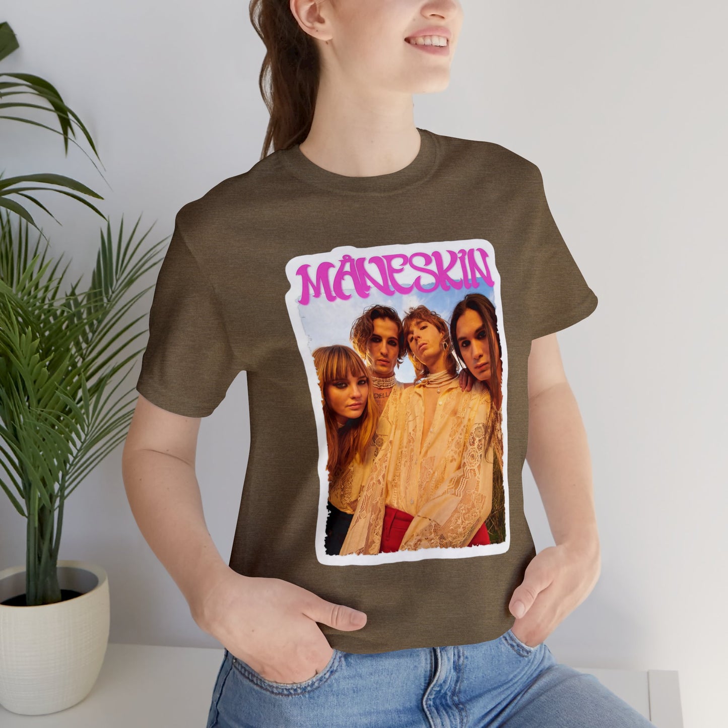 Måneskin Group Photo Unisex Jersey Short Sleeve Tee Shirt