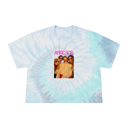 Måneskin Group Photo Women's Tie-Dye Crop Tee