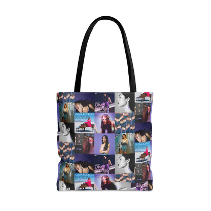 Olivia Rodrigo Album Cover Art Collage Tote Bag