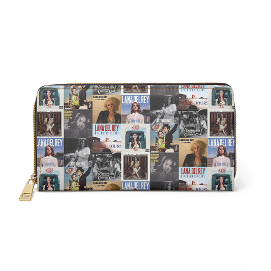 Lana Del Rey Album Cover Collage Zipper Wallet