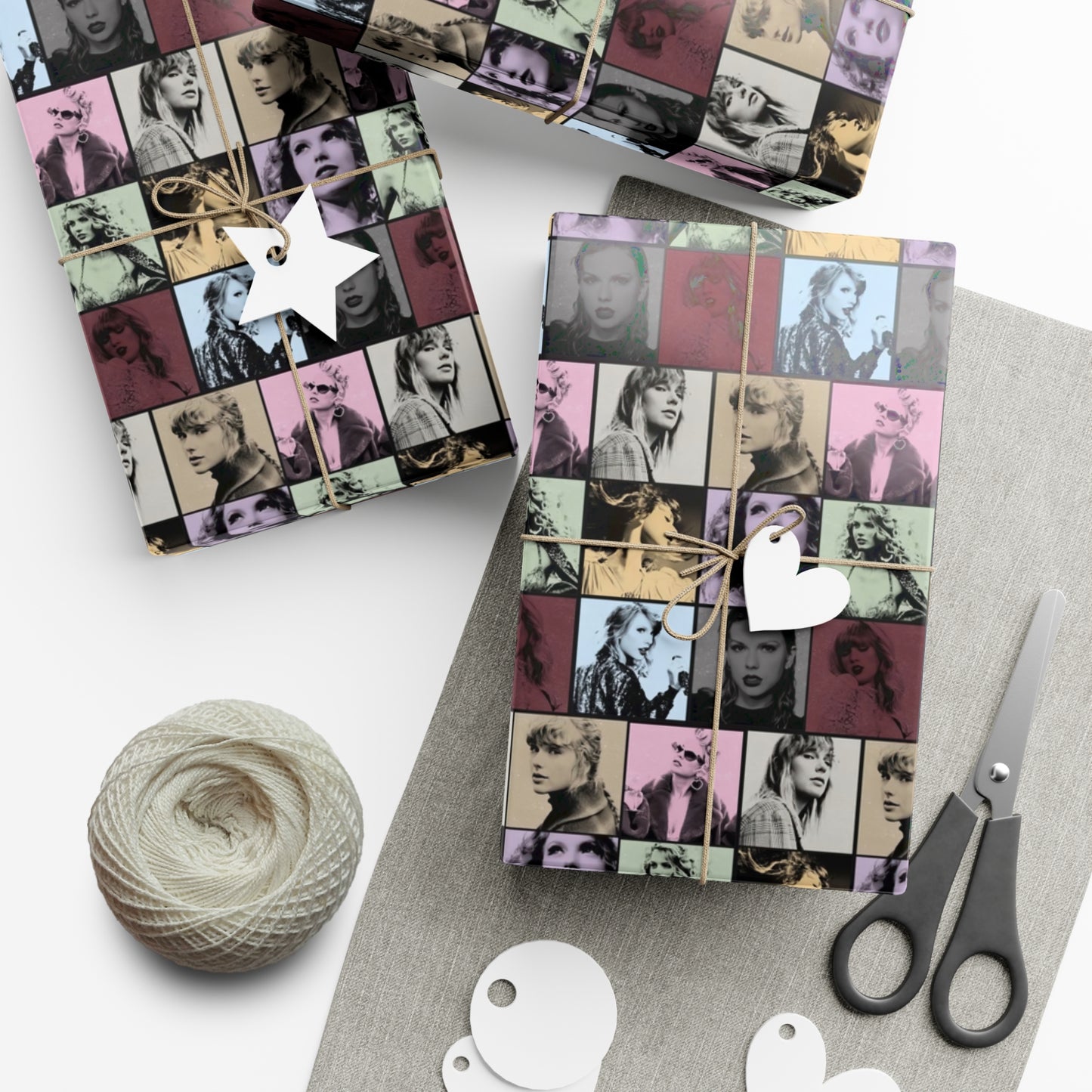 Taylor Swift Eras Collage Gift Wrap Paper