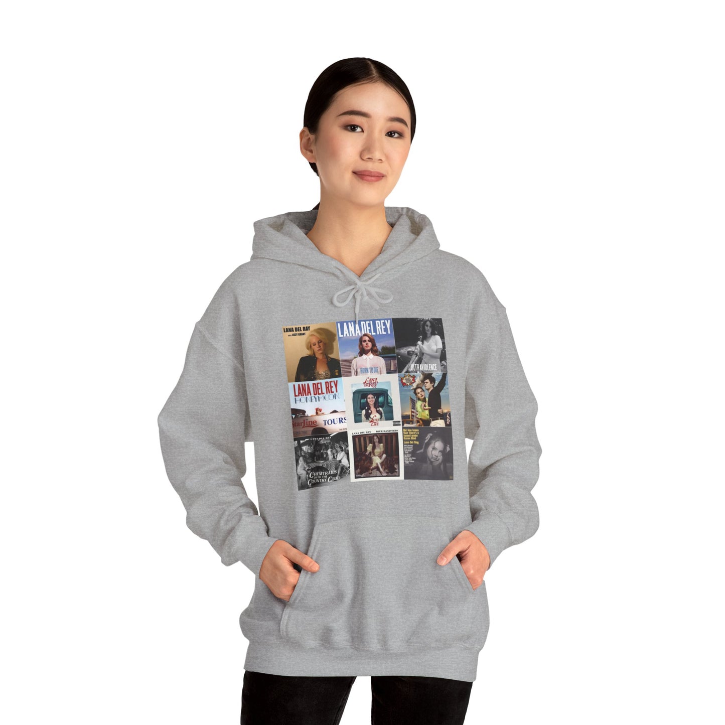 Lana Del Rey Album Cover Collage Unisex Heavy Blend Hooded Sweatshirt