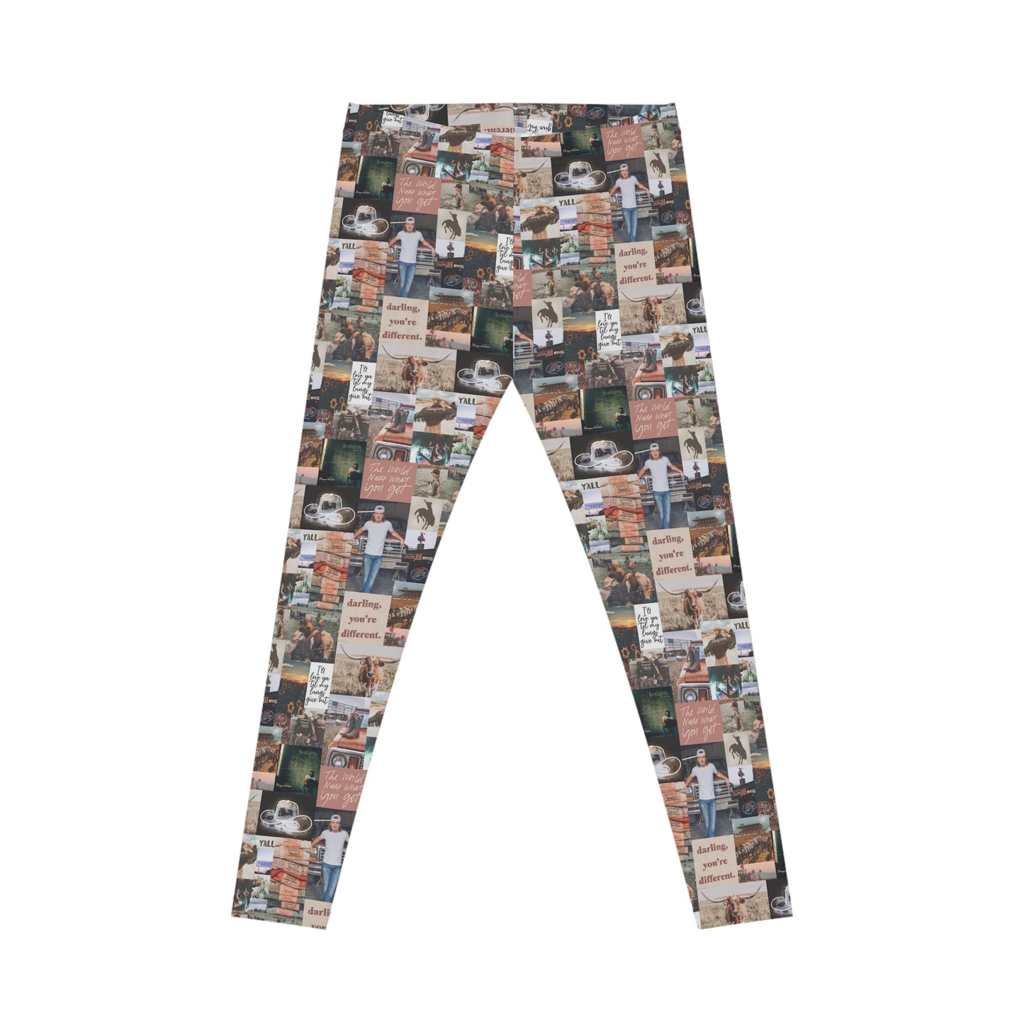 Morgan Wallen Darling You're Different Collage Women's Casual Leggings