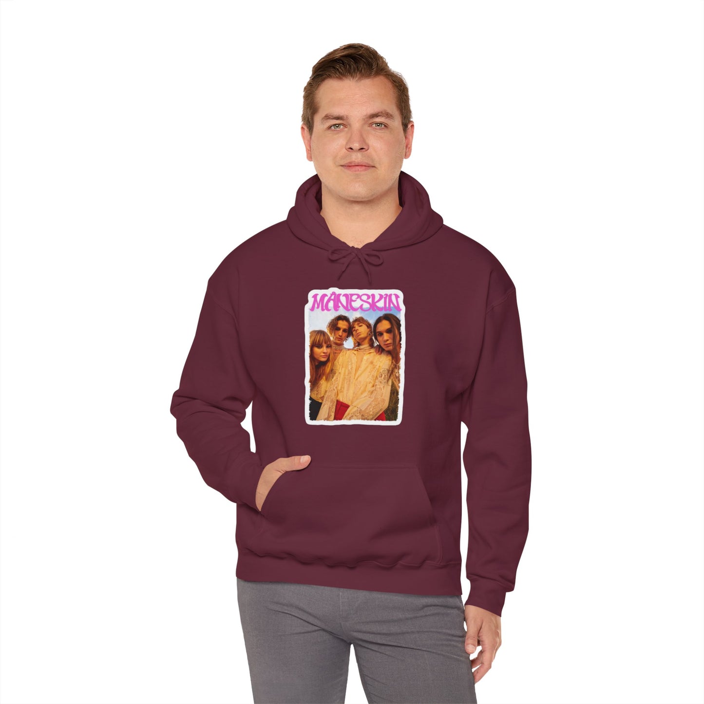 Måneskin Group Photo Unisex Heavy Blend Hooded Sweatshirt