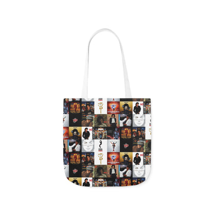 Michael Jackson Album Cover Collage Polyester Canvas Tote Bag