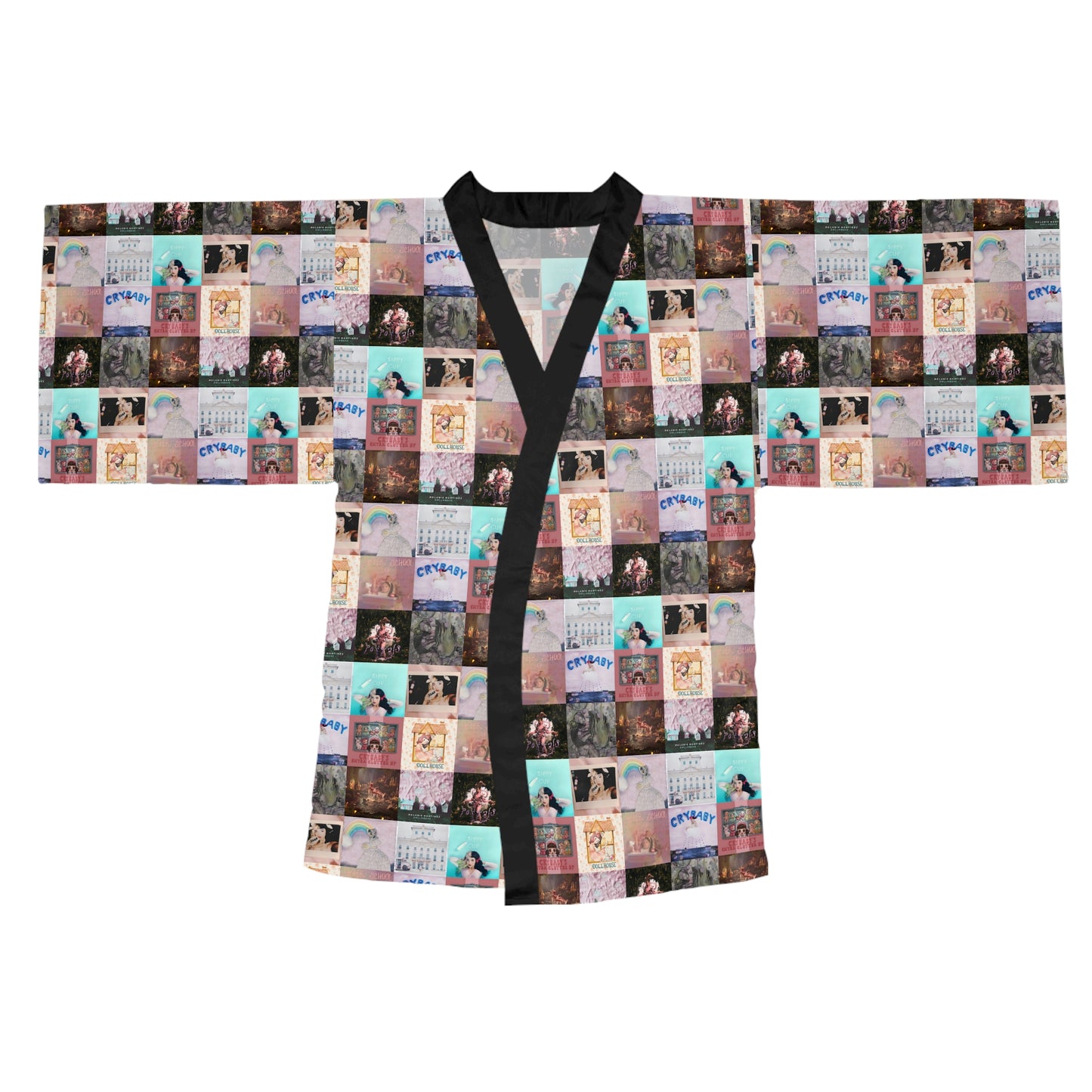 Melanie Martinez Album Art Collage Long Sleeve Kimono Robe