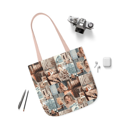 Sabrina Carpenter Peachy Princess Collage Polyester Canvas Tote Bag