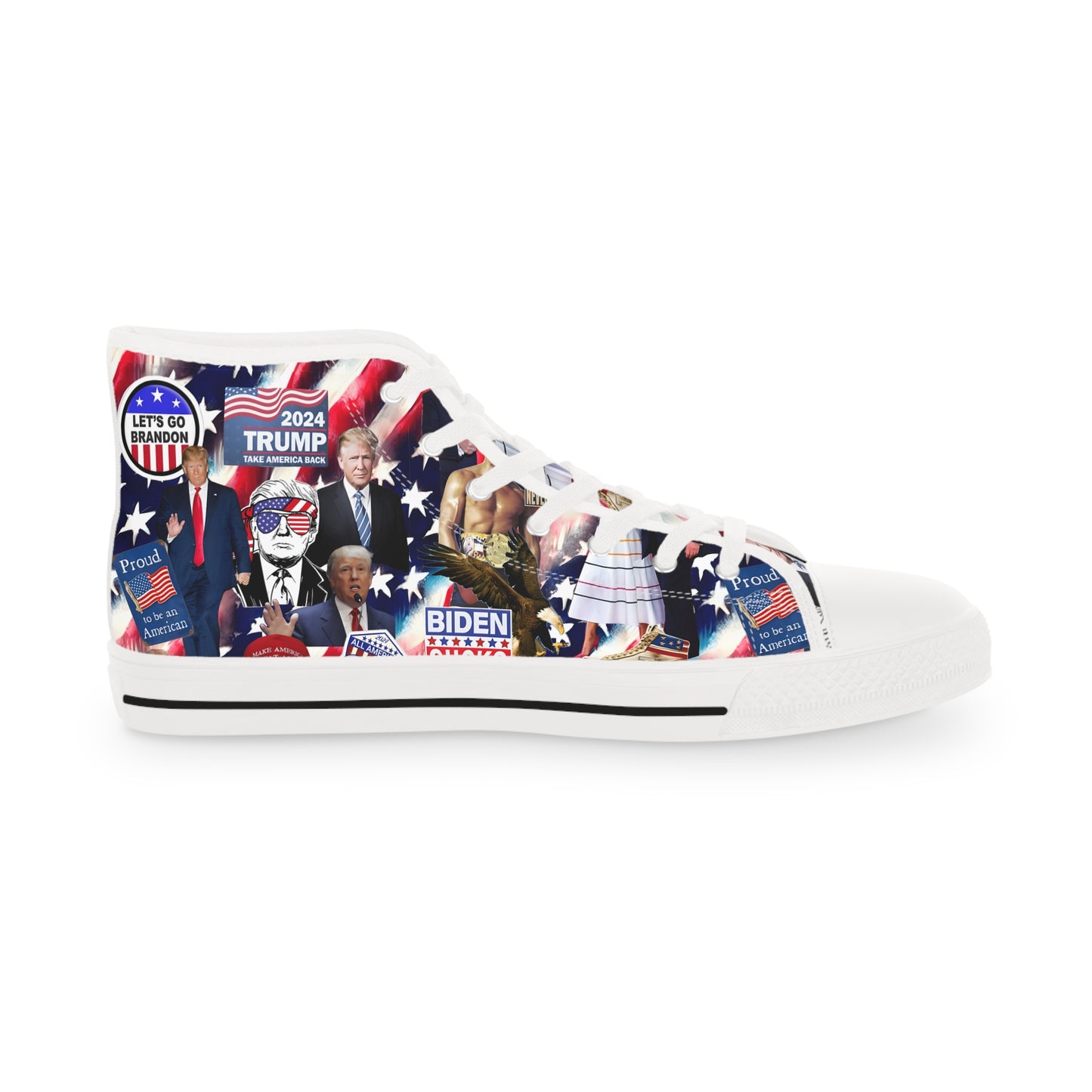 Donald Trump 2024 MAGA Montage Men's High Top Sneakers