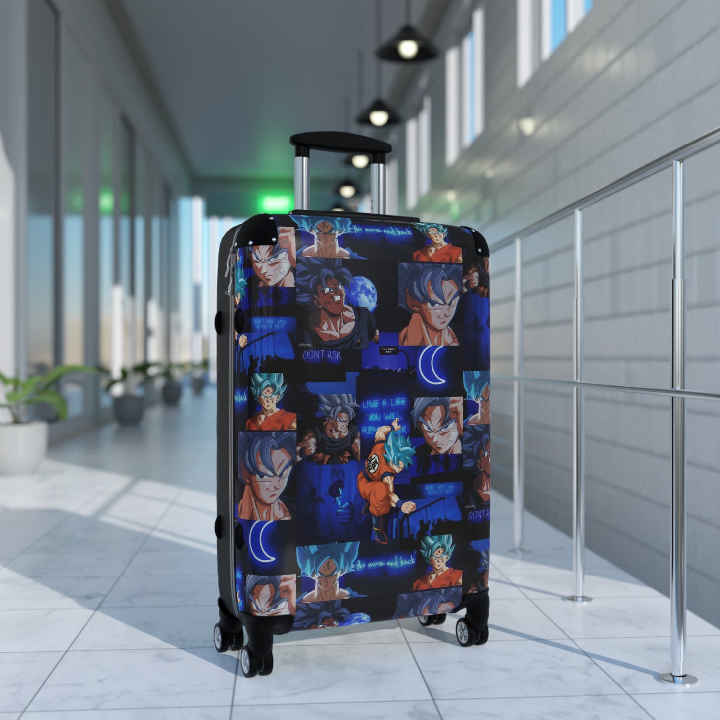 Dragon Ball Z Saiyan Moonlight Collage Suitcase