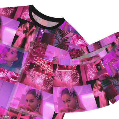 Ariana Grande 7 Rings Collage Women's Short Pajama Set