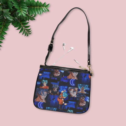 Dragon Ball Z Saiyan Moonlight Collage Small Shoulder Bag