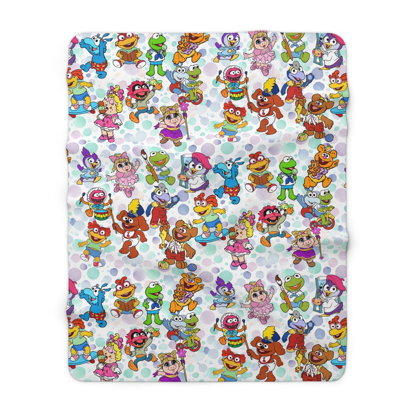 Muppet Babies Playtime Party Sherpa Fleece Blanket