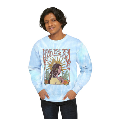 Lana Del Rey Vintage Artwork Unisex Tie-Dye Sweatshirt