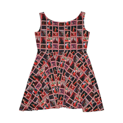 Taylor Swift Red Era Collage Women's Skater Dress