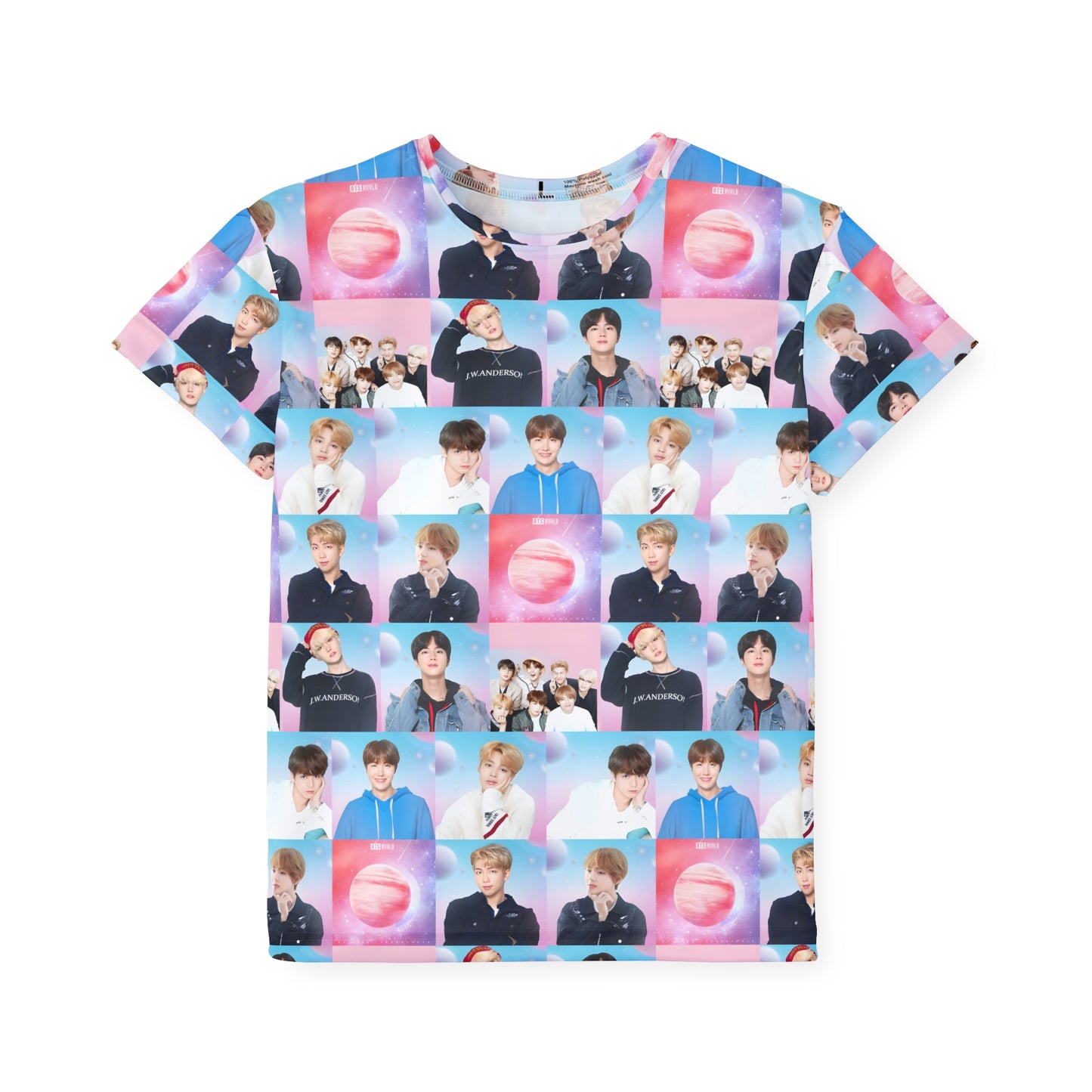 BTS World Mosaic Kids Sports Jersey