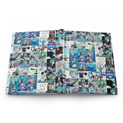 Hatsune Miku Album Cover Collage Hardcover Journal