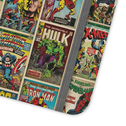 Marvel Comic Book Cover Collage Phone Flip Case