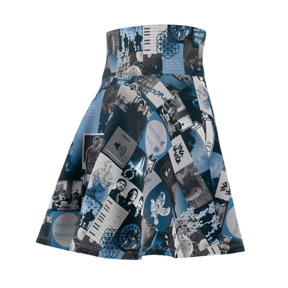 Coldplay Sunrise Sunset Collage Women's Skater Skirt