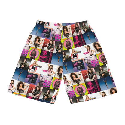 Miley Cyrus Album Cover Collage Basketball Shorts