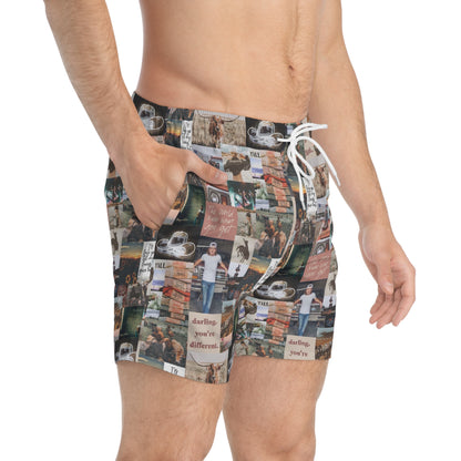 Morgan Wallen Darling You're Different Collage Men's Swim Trunks