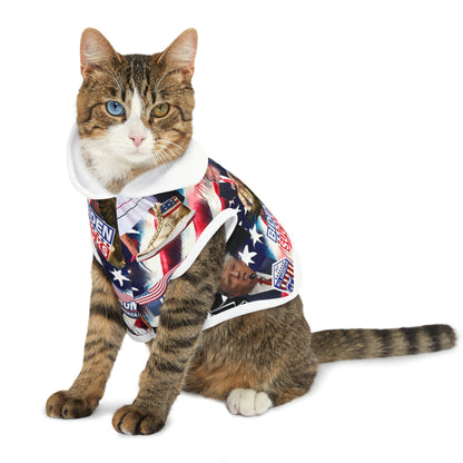 Donald Trump 2024 MAGA Montage Pet Hoodie