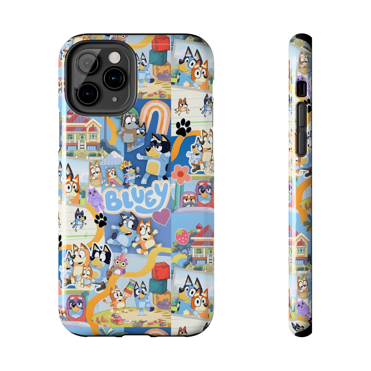 Bluey Playtime Collage Tough Phone Cases