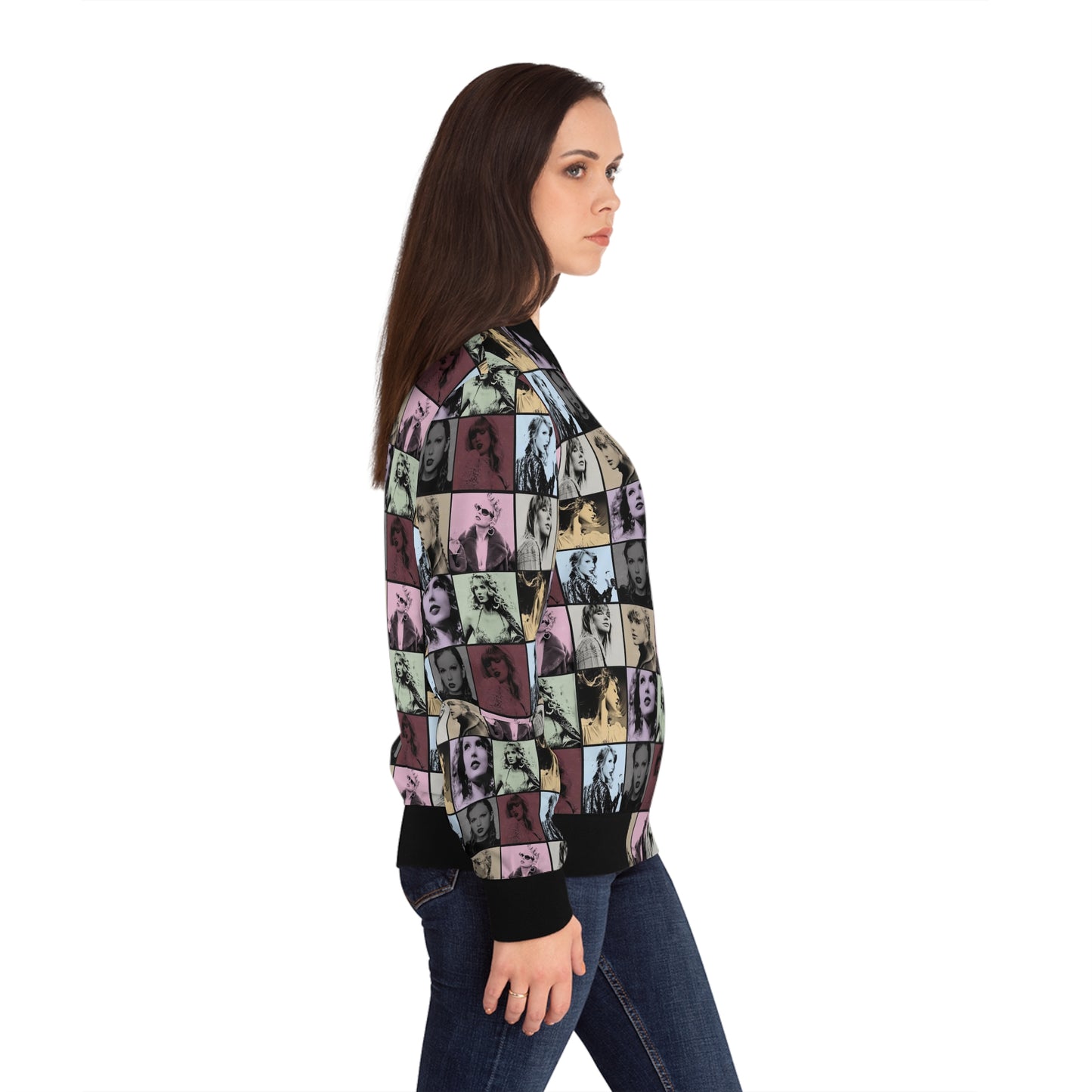 Taylor Swift Eras Collage Women's Bomber Jacket