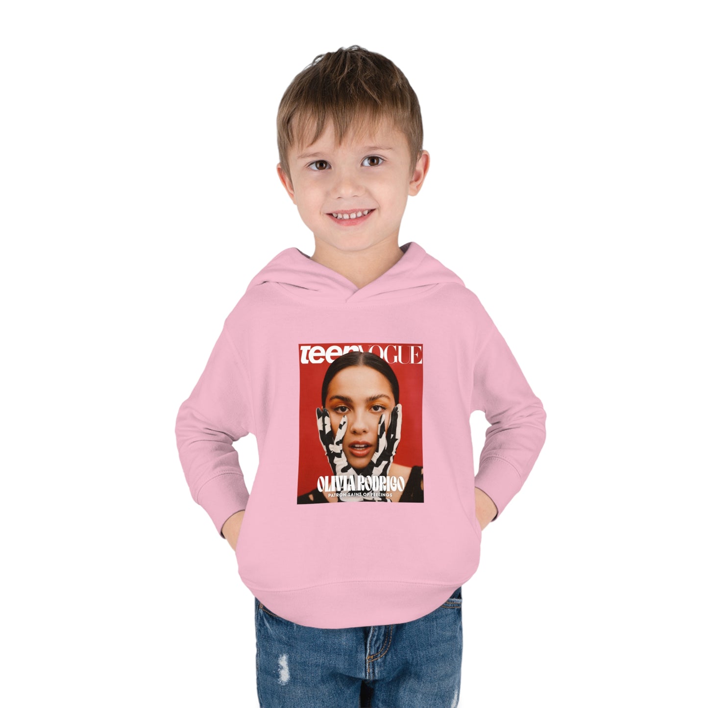 Olivia Rodrigo Teen Vogue Magazine Cover Toddler Pullover Fleece Hoodie