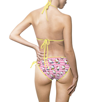 Hello Kitty Playtime Collage Women's Bikini Swimsuit