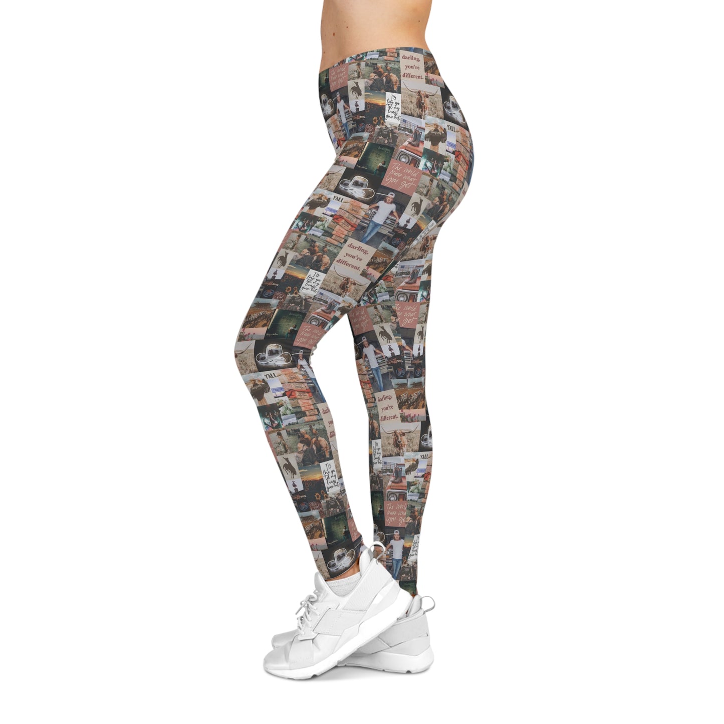 Morgan Wallen Darling You're Different Collage Women's Casual Leggings
