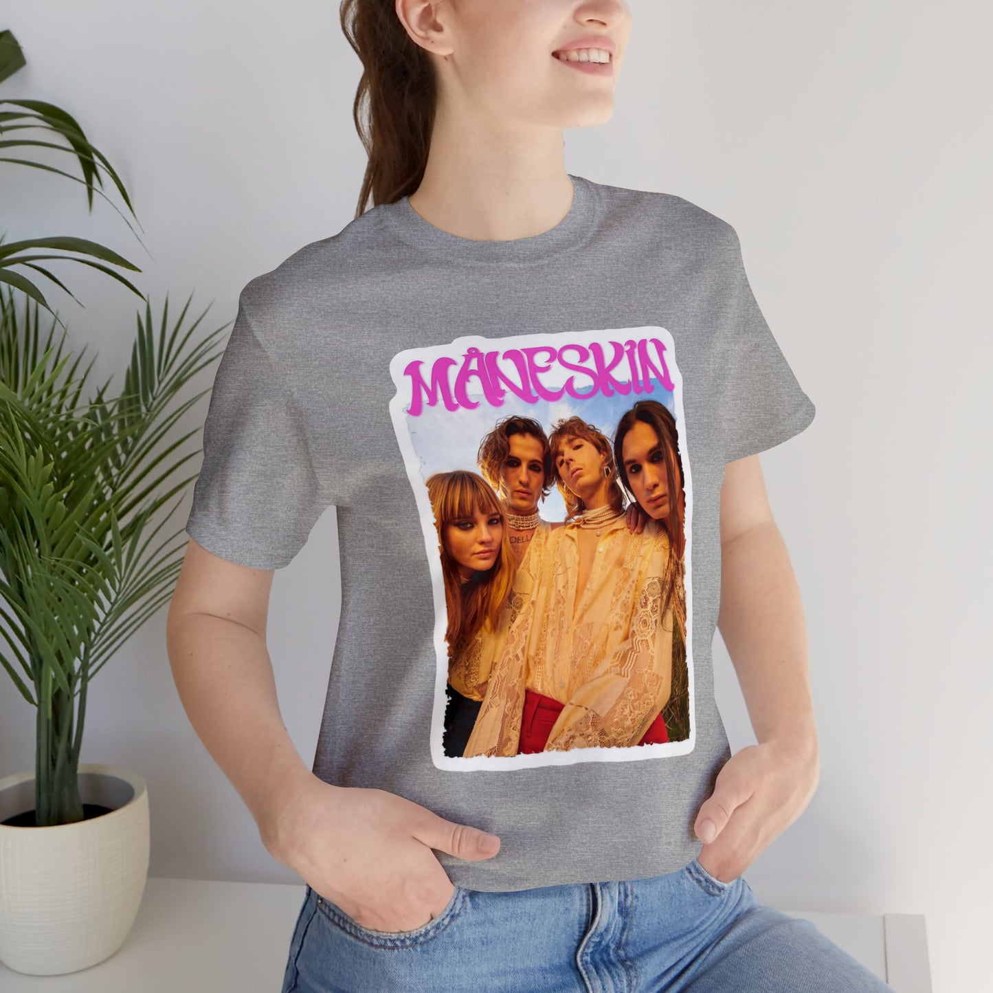 Måneskin Group Photo Unisex Jersey Short Sleeve Tee Shirt