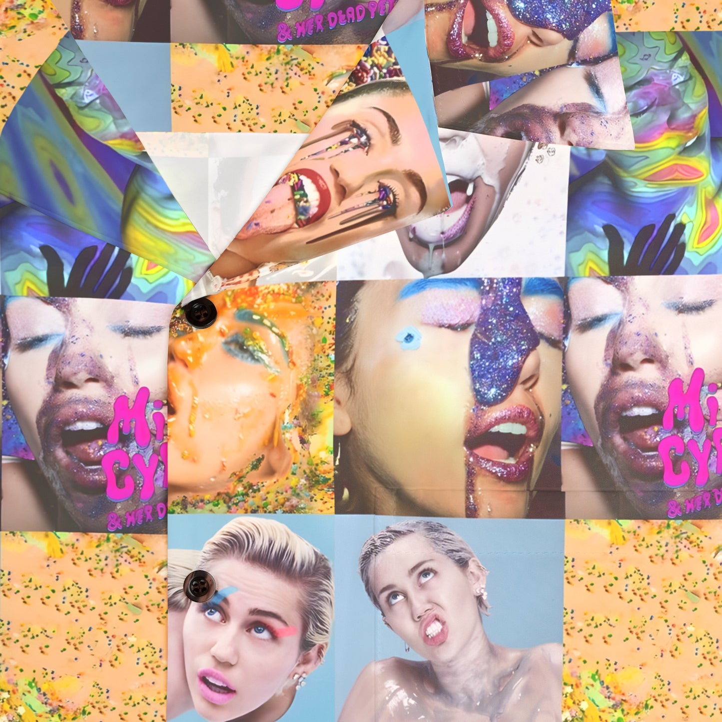 Miley Cyrus & Her Dead Petz Mosaic Men's Hawaiian Shirt