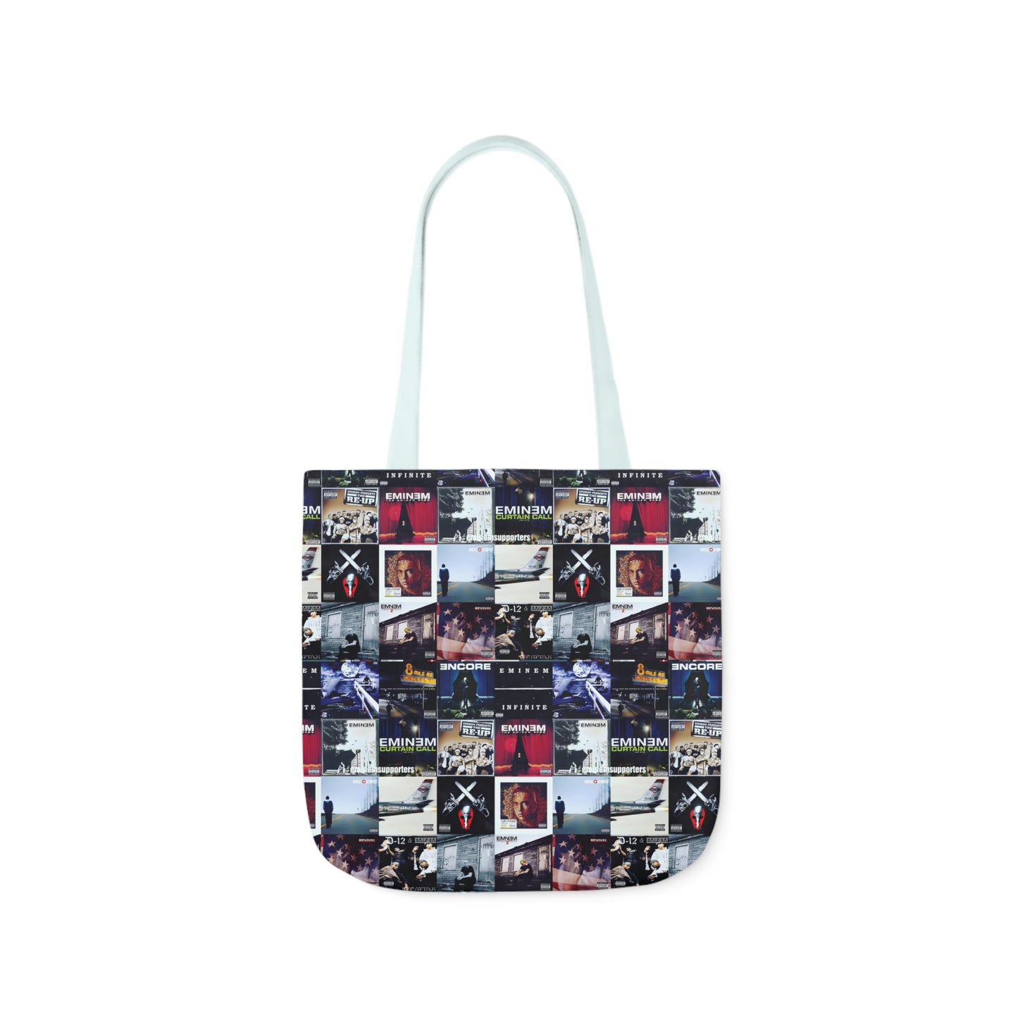 Eminem Album Art Cover Collage Polyester Canvas Tote Bag