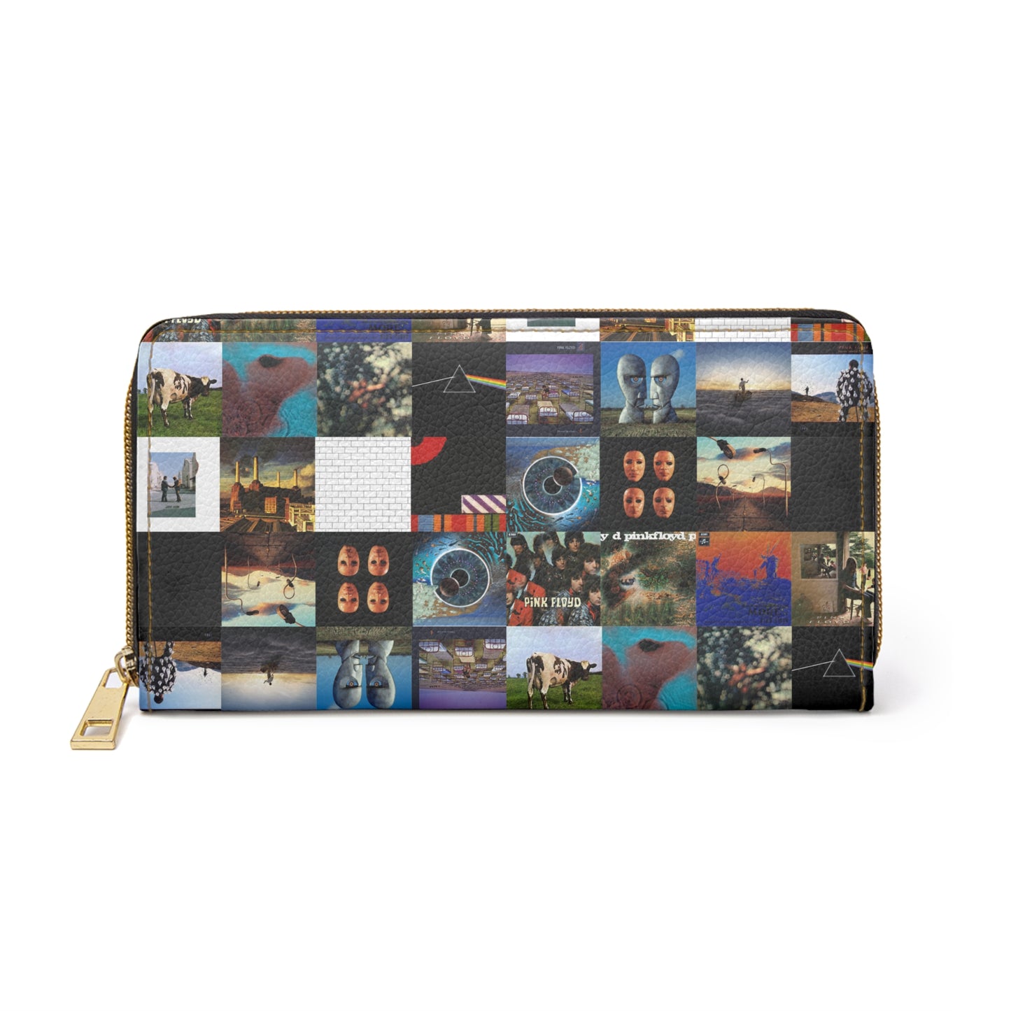 Pink Floyd Album Cover Collage Zipper Wallet