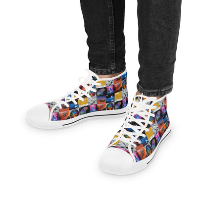 Muse Album Cover Collage Men's High Top Sneakers