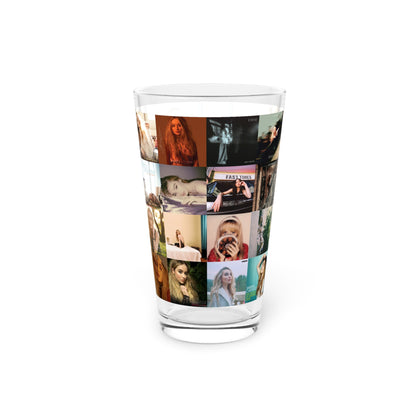 Sabrina Carpenter Album Cover Collage Pint Glass