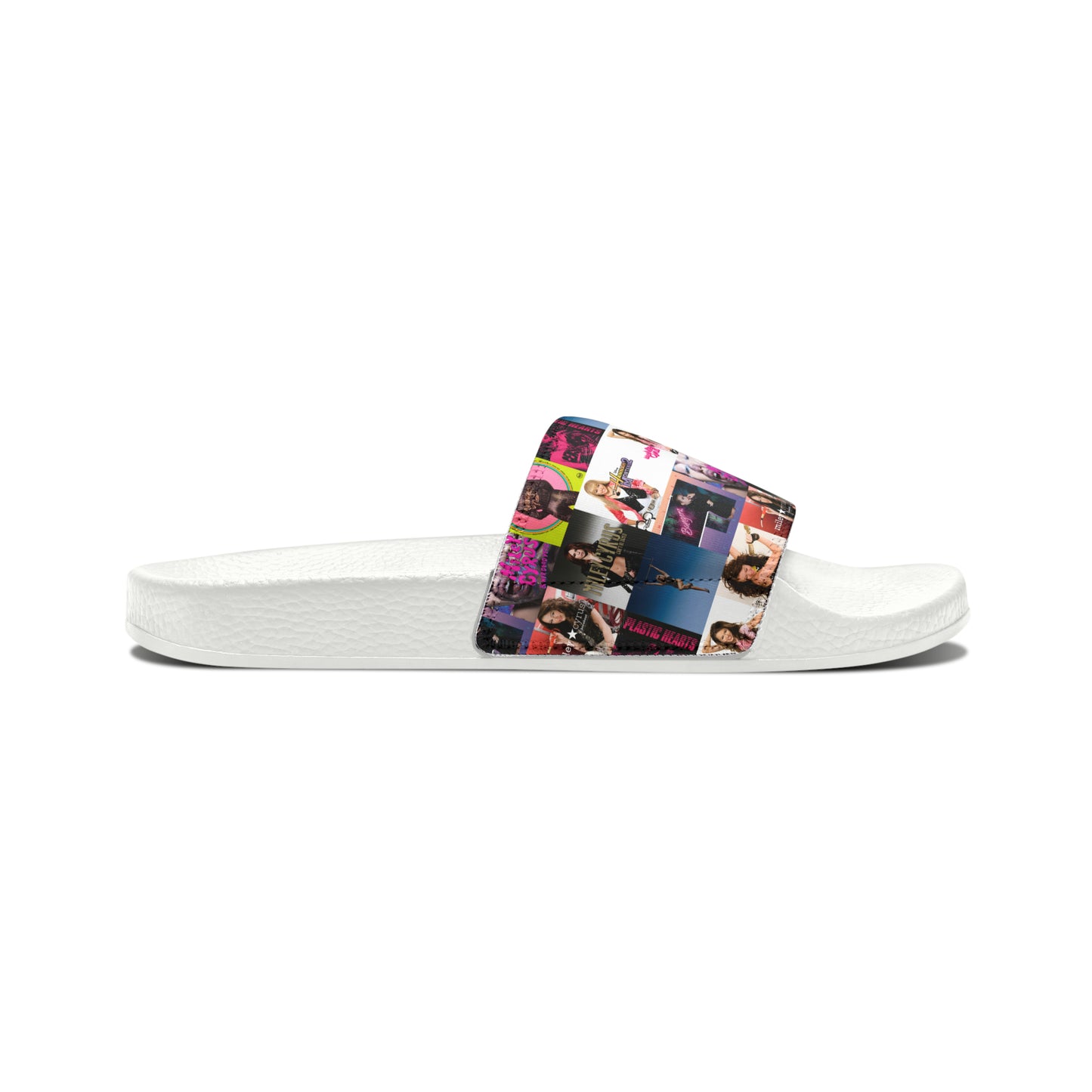 Miley Cyrus Album Cover Collage Youth Slide Sandals