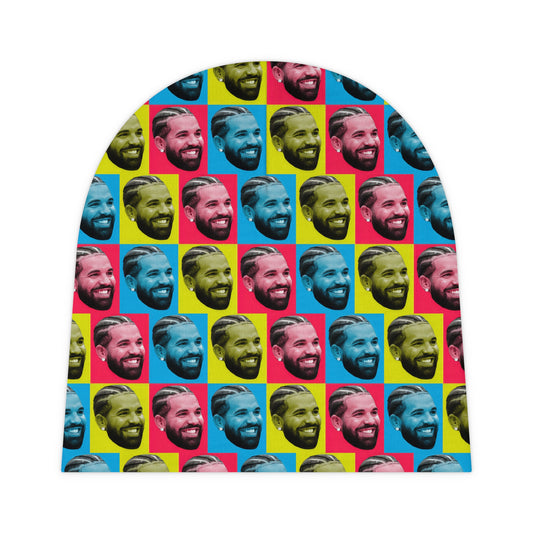 Drake Colored Checker Faces Baby Beanie