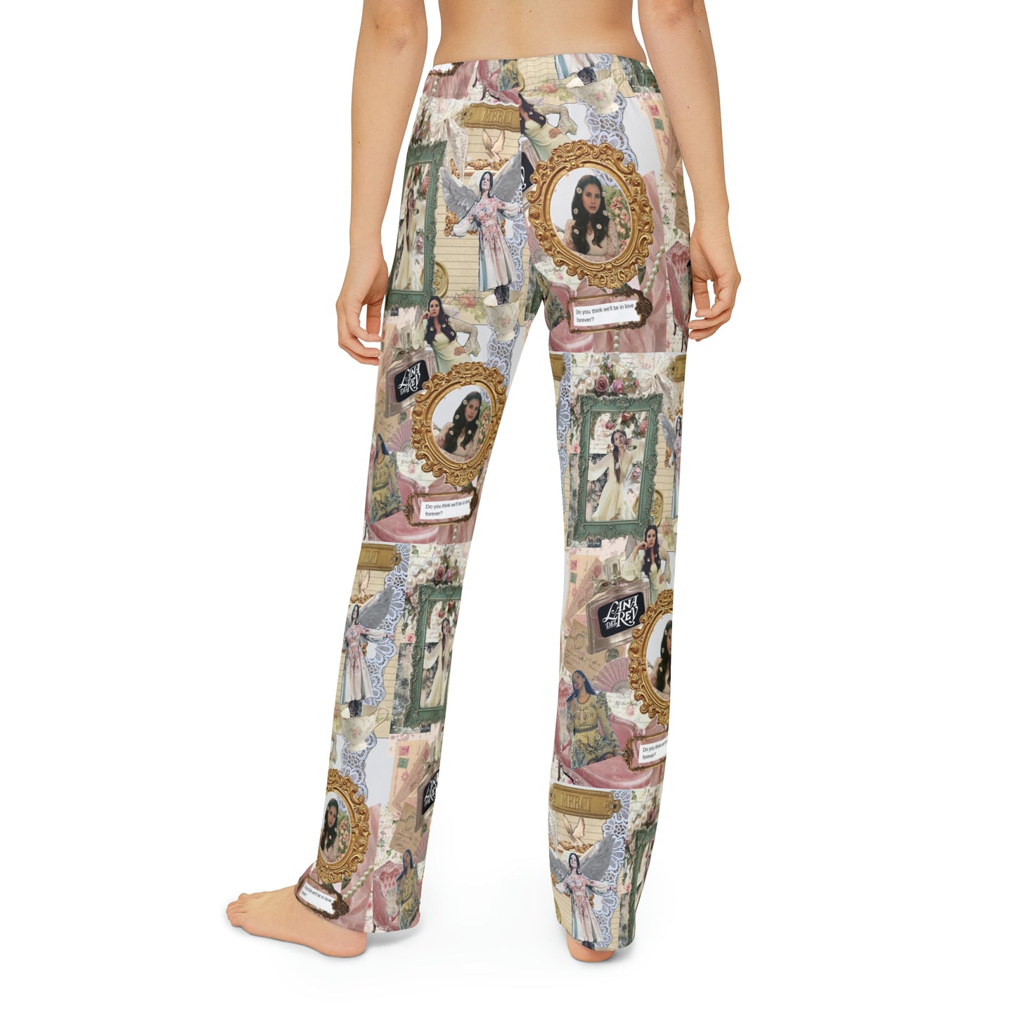 Lana Del Rey Victorian Collage Kids Pajama Pants