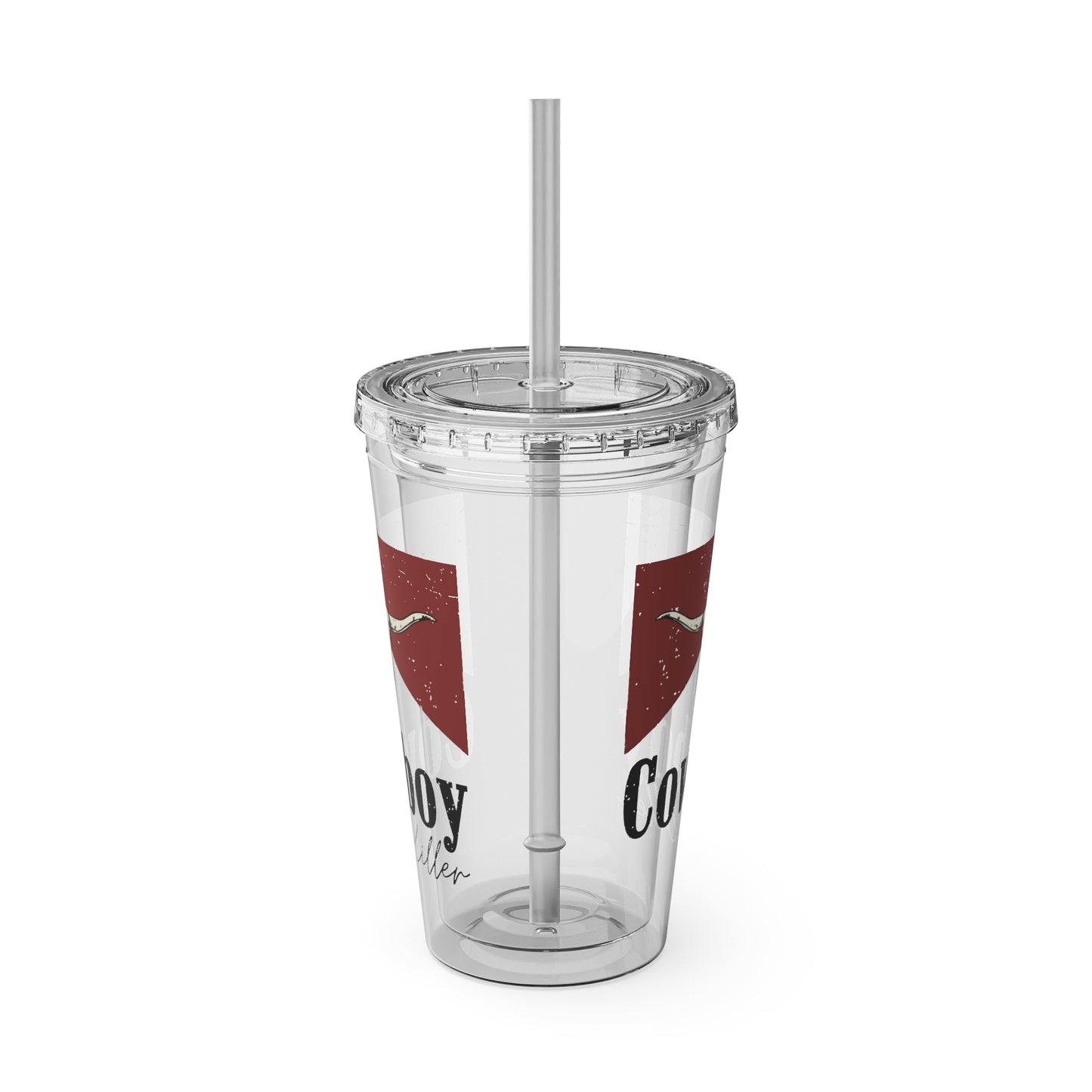 Morgan Wallen Cowboy Killer Sunsplash Tumbler with Straw