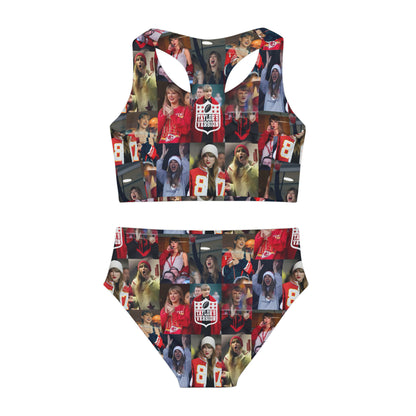 Taylor Swift Chiefs Fan Taylor's Version Girls Two Piece Swimsuit