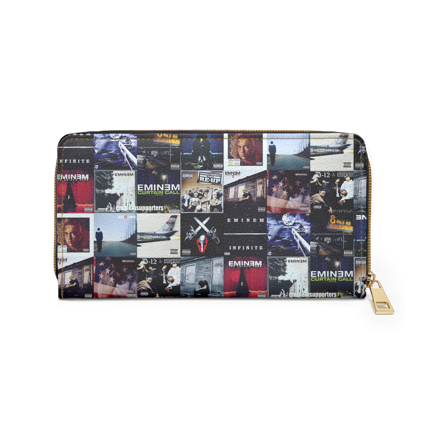 Eminem Album Art Cover Collage Zipper Wallet