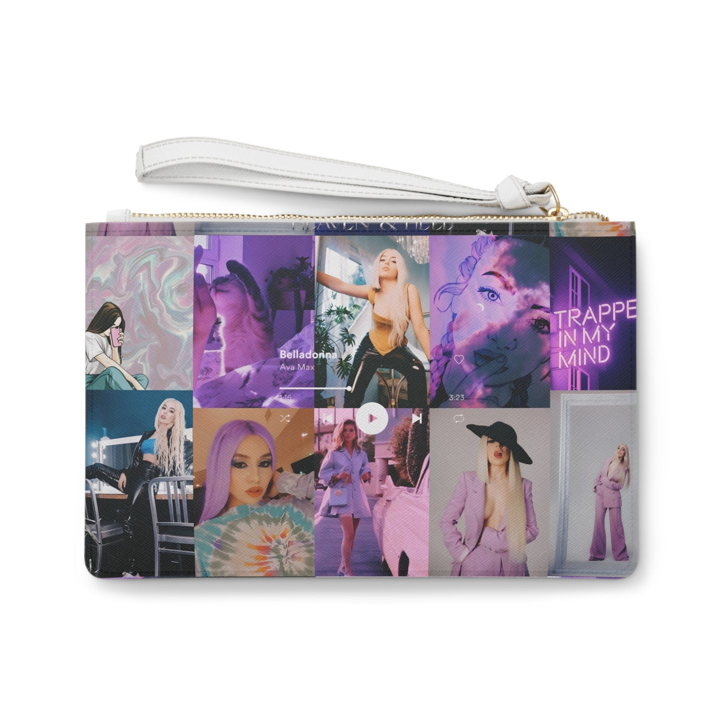 Ava Max Belladonna Photo Collage Clutch Bag