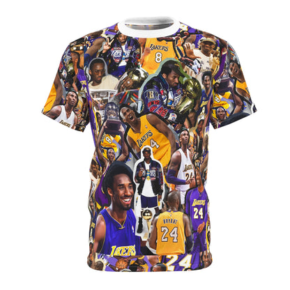 Kobe Bryant Career Moments Photo Collage Unisex Cut & Sew Tee